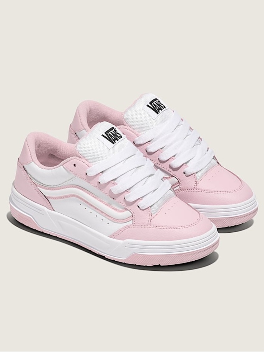 Hylane Vans Pink and White Low-Top Skate Sneakers - Picture 9 of 12